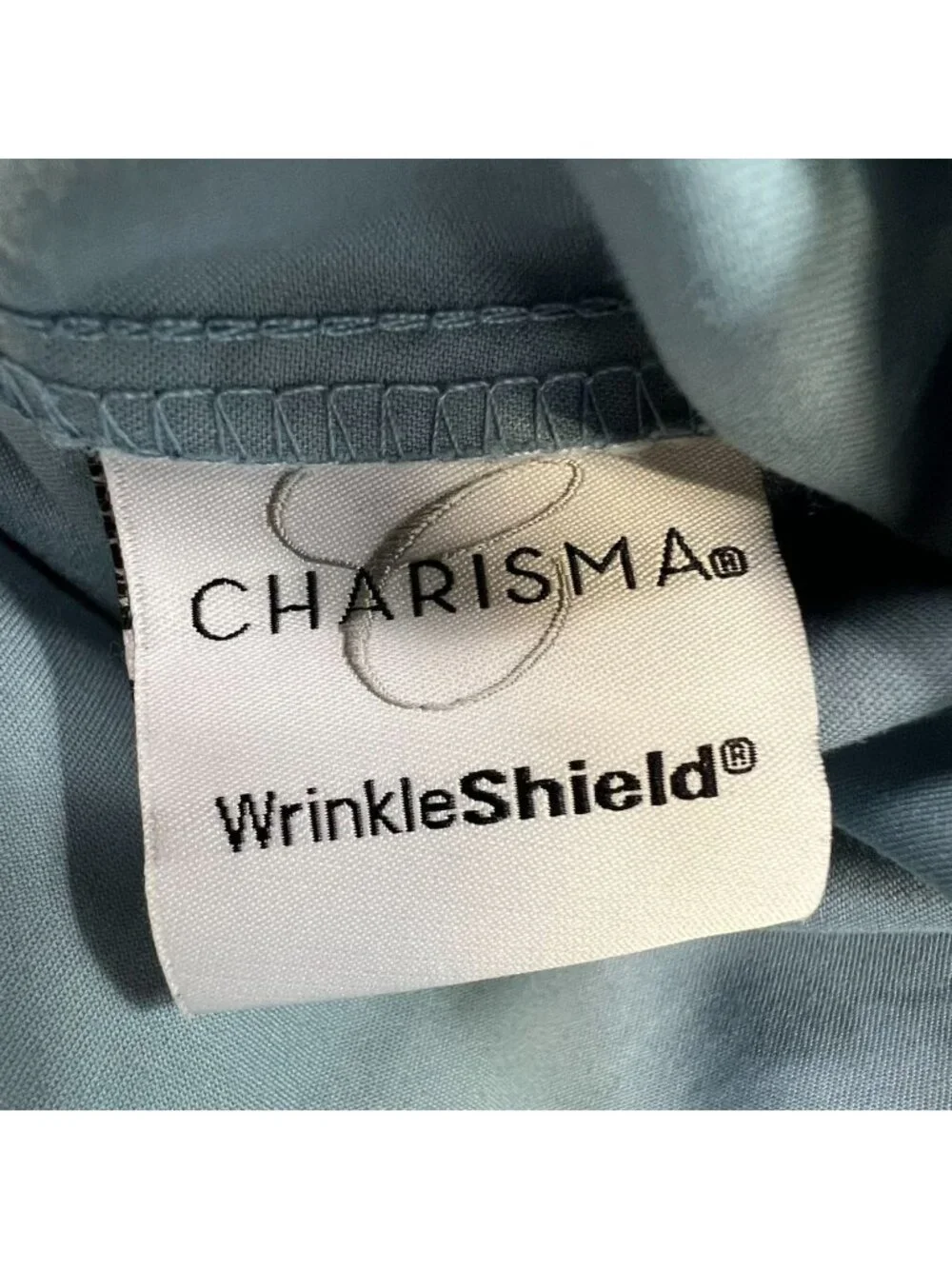Charisma WrinkleShield 100% Cotton Blue Pillowcase Set Bedding Classic Set of 2